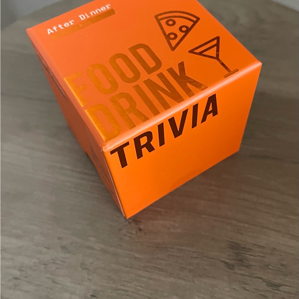 After Dinner Food Drink Trivia Game